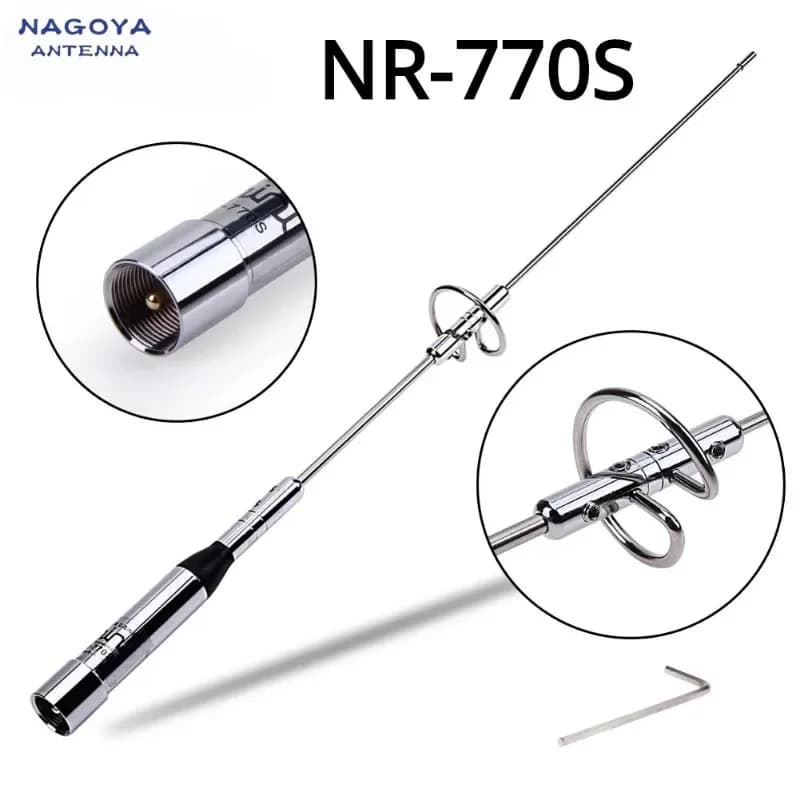 Nuovo Nagoya NL-770S Dual Band VHF/UHF 144/430MHz 150W auto Mobile Ham Radio Antenna per TYT Mobile Car Ham Walkie Talkie 450mm