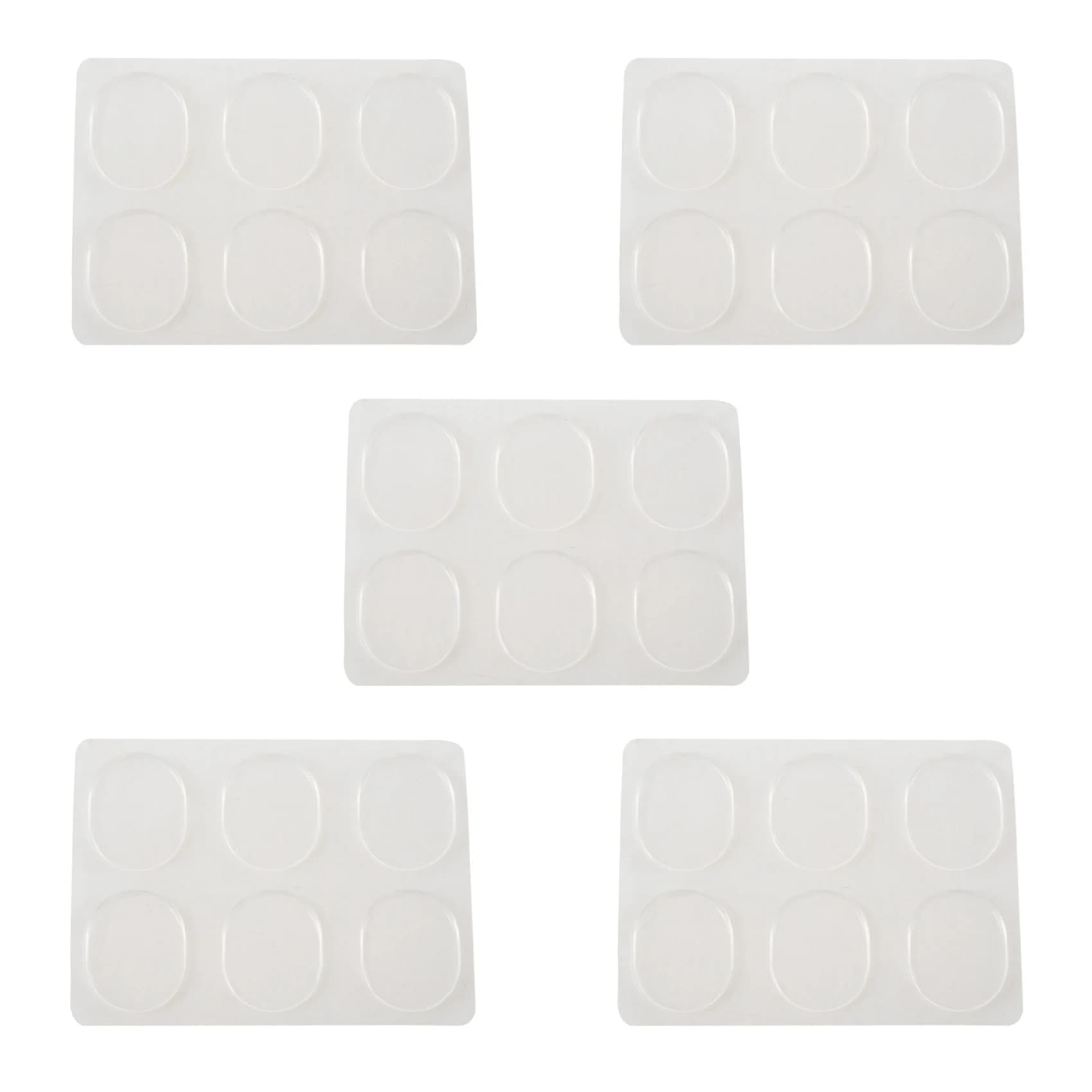 CGDS-30Pz/Set Pad Mute per Rullante, Pad in Gel Smorzanti per Batteria, Silenziatore Trasparente per Rullante e Tom, Strumento a Percussione