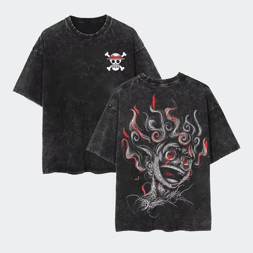 T-Shirt Unisex One Piece Fan Clothing 2026 Estiva in Cotone Stile Casual Streetwear a Maniche Corte con Grafica Y2K