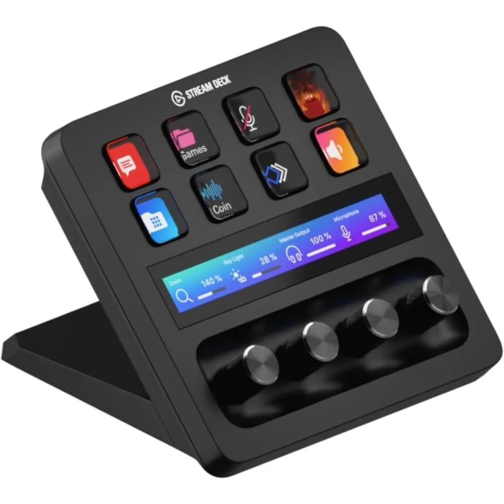 Console di Produzione Audio Stream Deck con Tasti LCD Touch Personalizzabili per PC, Mac, Gaming, Streaming e Creazione di Contenuti