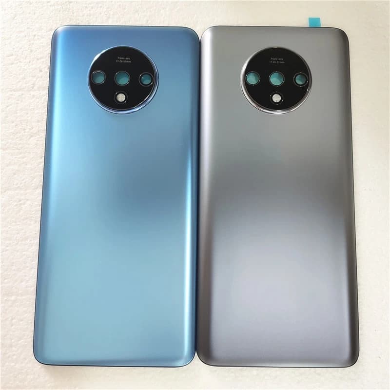 A+++ Coperchio posteriore in vetro per batteria per Oneplus 7T Sostituzione della custodia del pannello dell'alloggiamento della porta posteriore con obiettivo della fotocamera