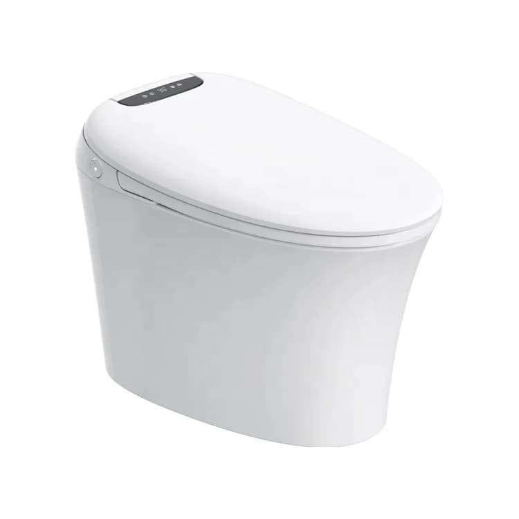 WC Intelligente con Sensore Automatico, Scarico Elettrico, Vaso Monoblocco con Telecomando