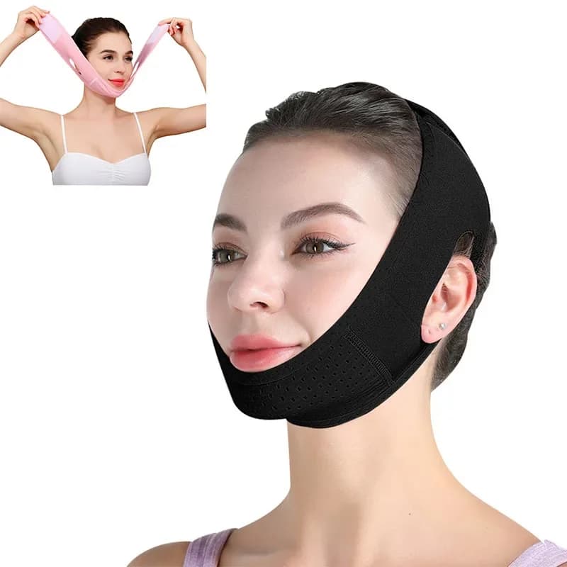 Maschera Contenitiva per Doppio Mento, Fascia Modellante e Lifting Viso LBHL04