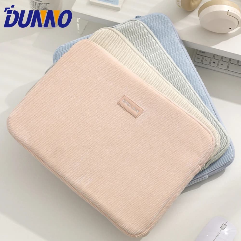 Custodia impermeabile per laptop Custodia per tablet da 14/15,6 pollici per MacBook Air Pro Custodia per computer Xiaomi Borsa per tablet in velluto a coste