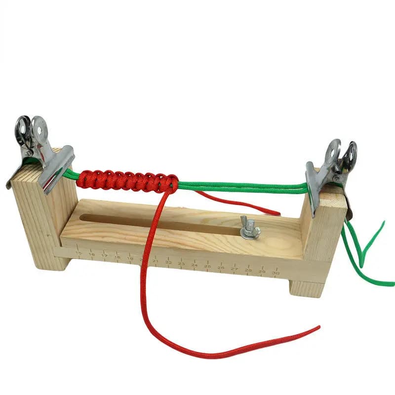 Macchina per Intrecciare in Legno per Bambini, Stile Semplice, per Braccialetti Fai-da-Te e Corde da Ombrello