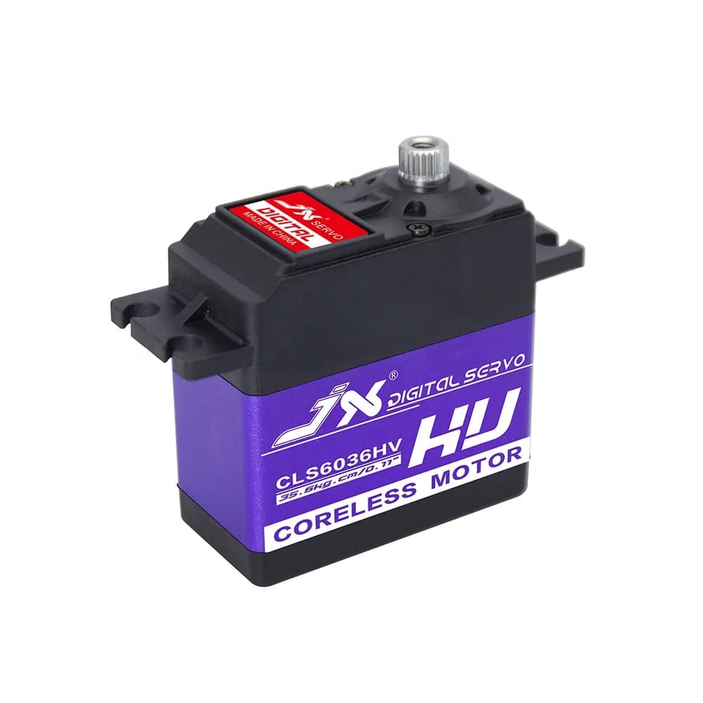 JX Servo CLS6036HV 36KG Servo digitale a coppia elevata Guscio in alluminio Motori coreless con ingranaggi metallici per parti di aerei elicotteri RC