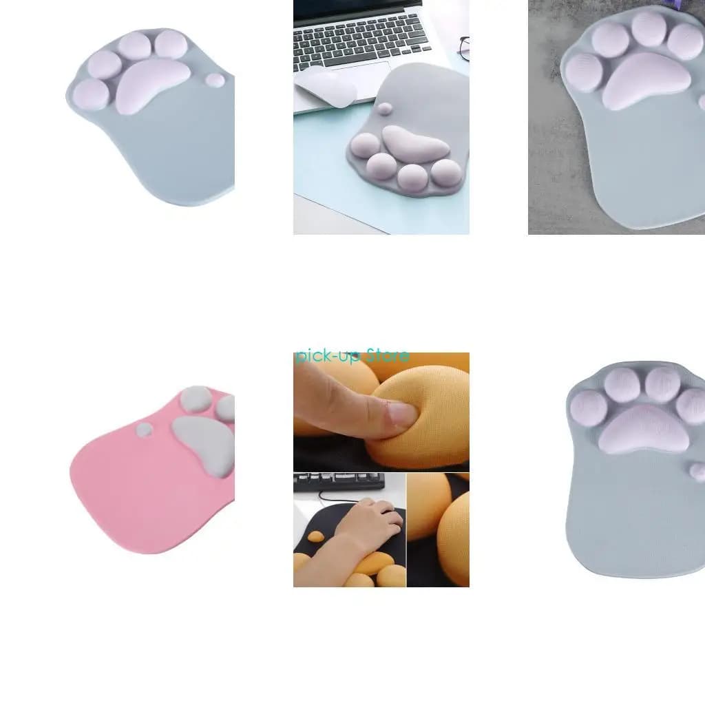 Q5Wa carino per paw pad pad mouse non slip silicone topi tappetino PC computer polso Rest Supp