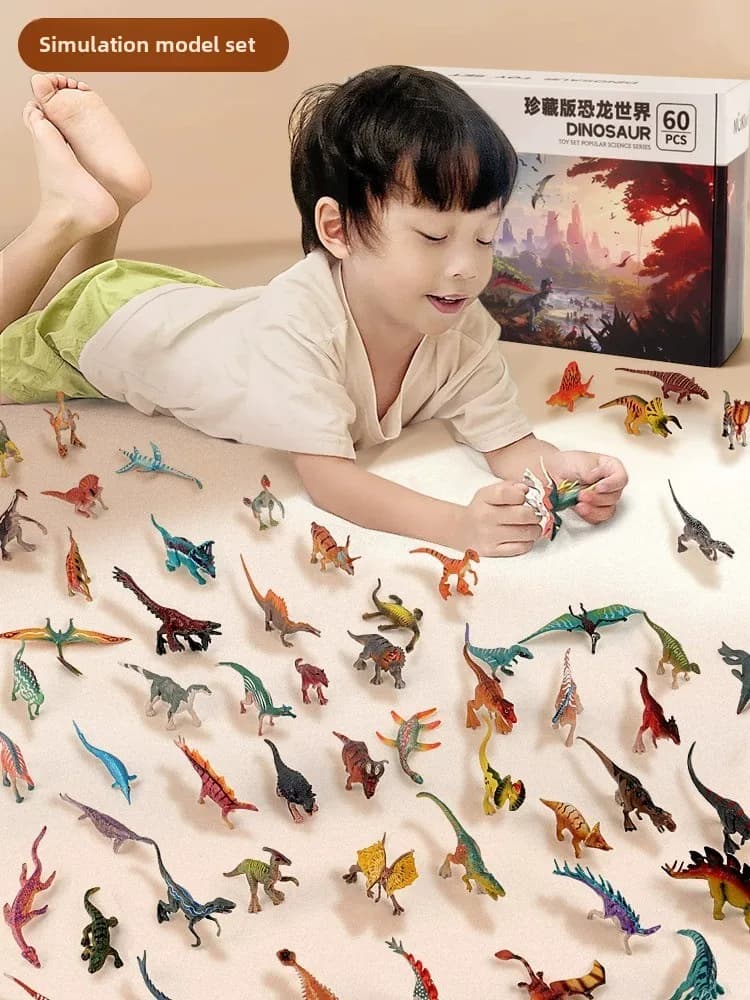 Set di Modellini di Dinosauri, Re dei Draghi Tri-Spice, Collezione Animali del Mondo dei Draghi, Edizione Simulazione, Regalo per Bambini