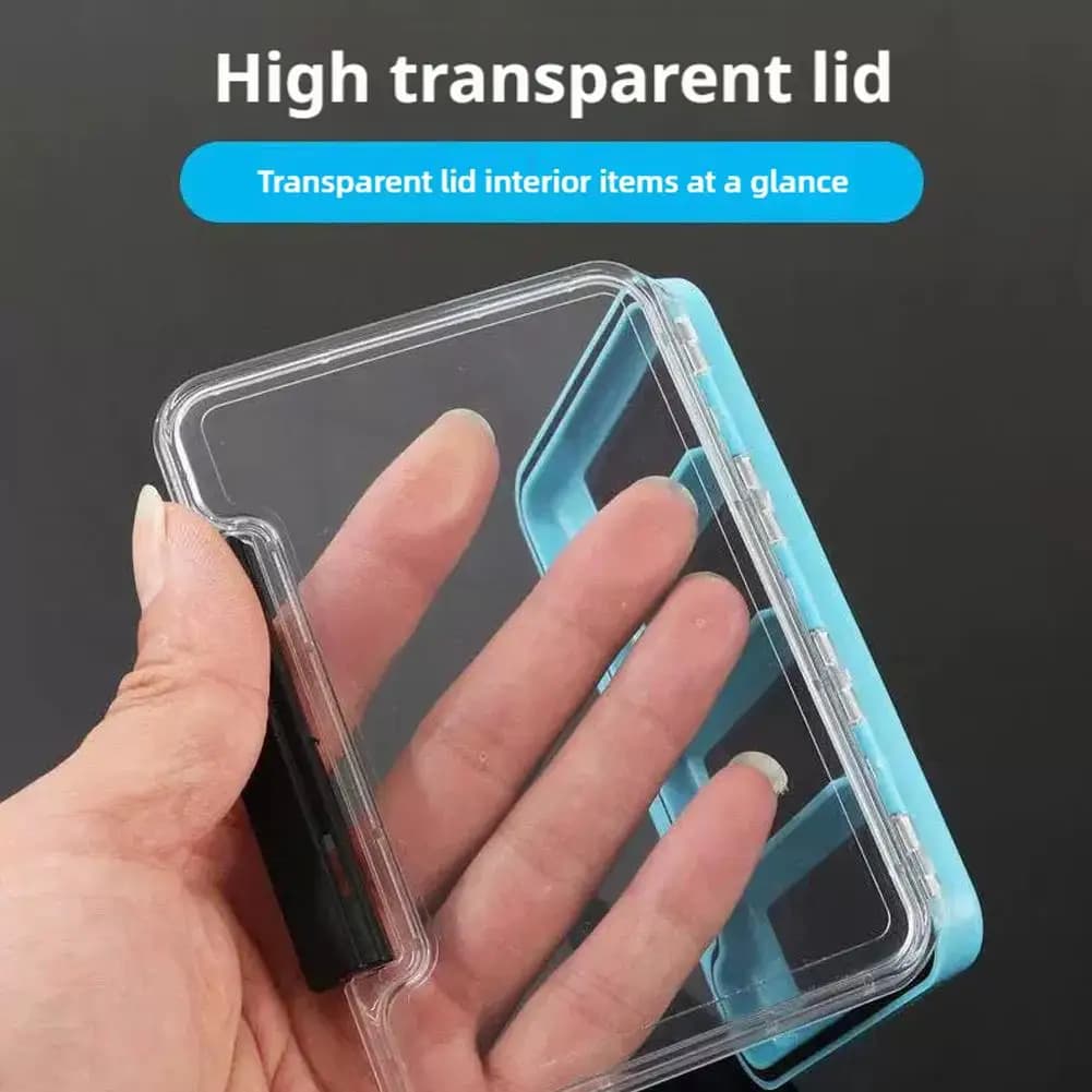 Magnetic fly fishing box, waterproof fishing gear box, multifunctional portable organizer for outdoor fishing N4N9