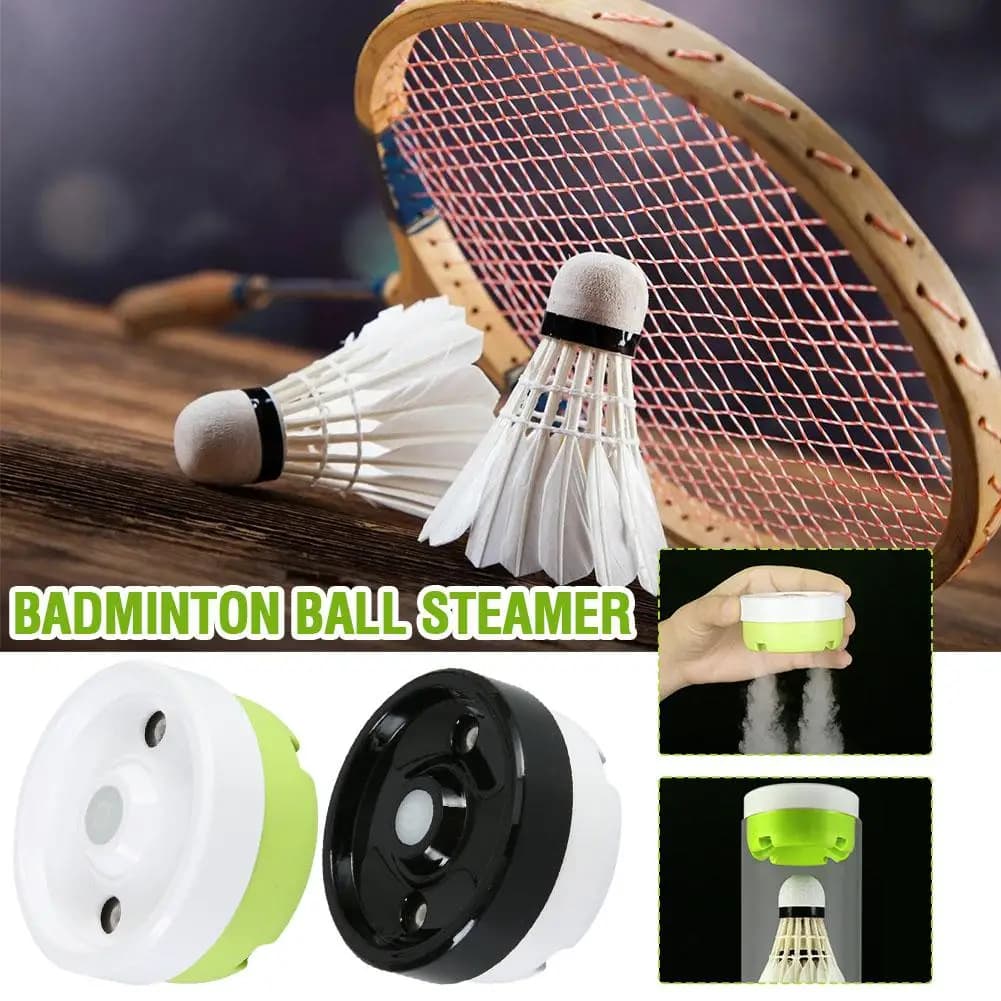 Umidificatore Badminton Copertura umidificante per badminton Atomizzazione in nano scala Piuma migliorata Idratante Palla da badminton a vapore