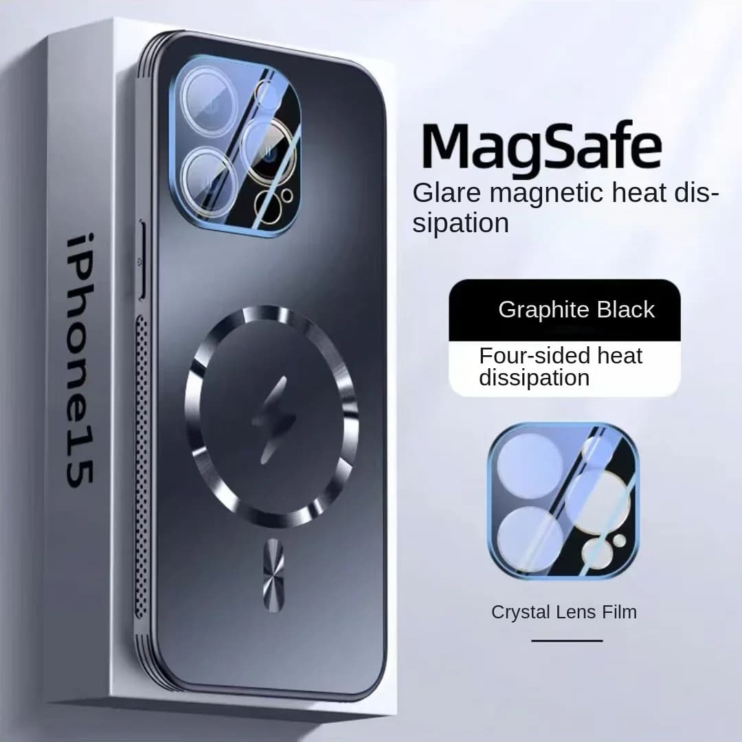 Matte AG Bare Metal Feel Plastic Thin Magnetic Wireless Case For iPhone 17 16 Pro Max 15 14 13 16Pro Hard Slim Armor Back Cover