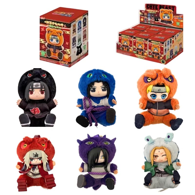 Nuova Serie 2026 BANDAI Naruto's Wind Cute Beast Party: Blind Box, Giocattolo Trendy, Statuetta, Peluche, Ornamenti, Regalo di Compleanno