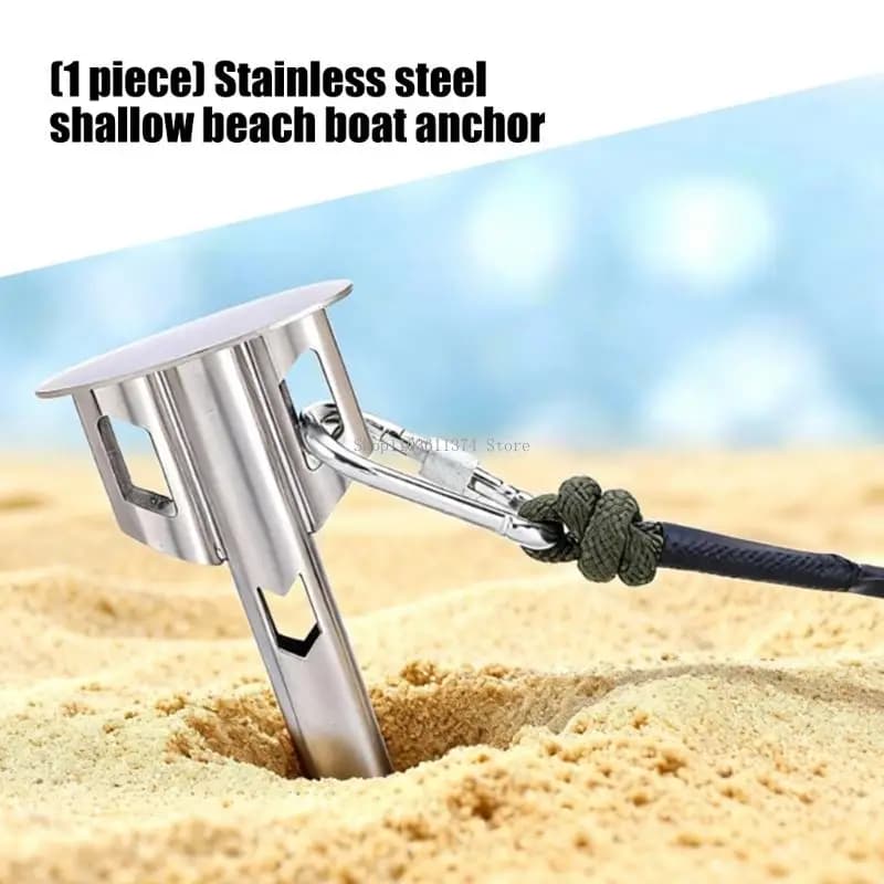 Stainless Steel Shallow Water Anchors Beach Fixed Ground Nails For Kayak Paddleboard Inflatable Boats Rafts Pontoons Shore
