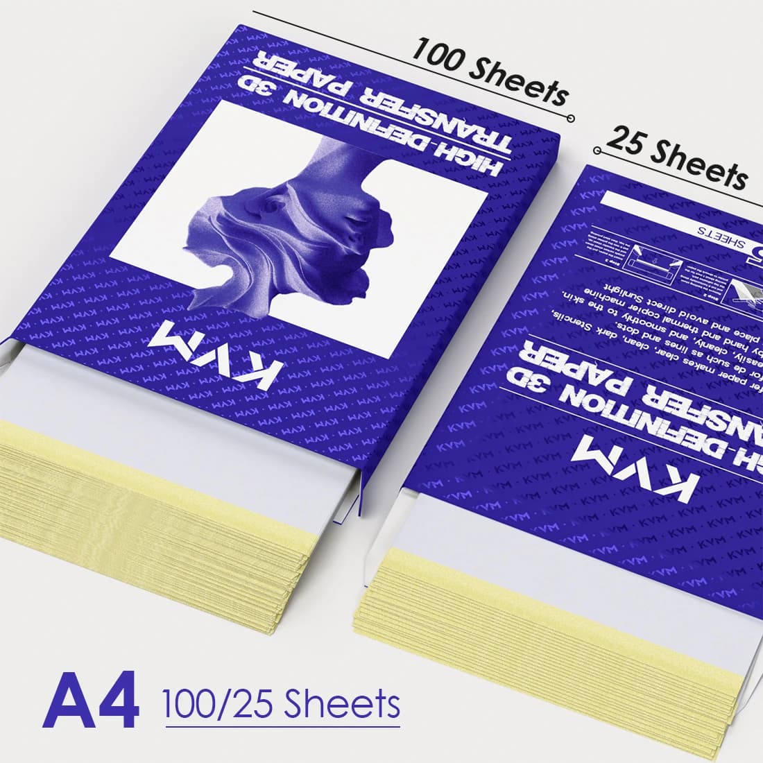 25/100 PCS Tattoo Transfer Paper A4 Size Standard Heat Transfer Tattoo Paper Thermal Copier Template Paper Tattoo Accessories