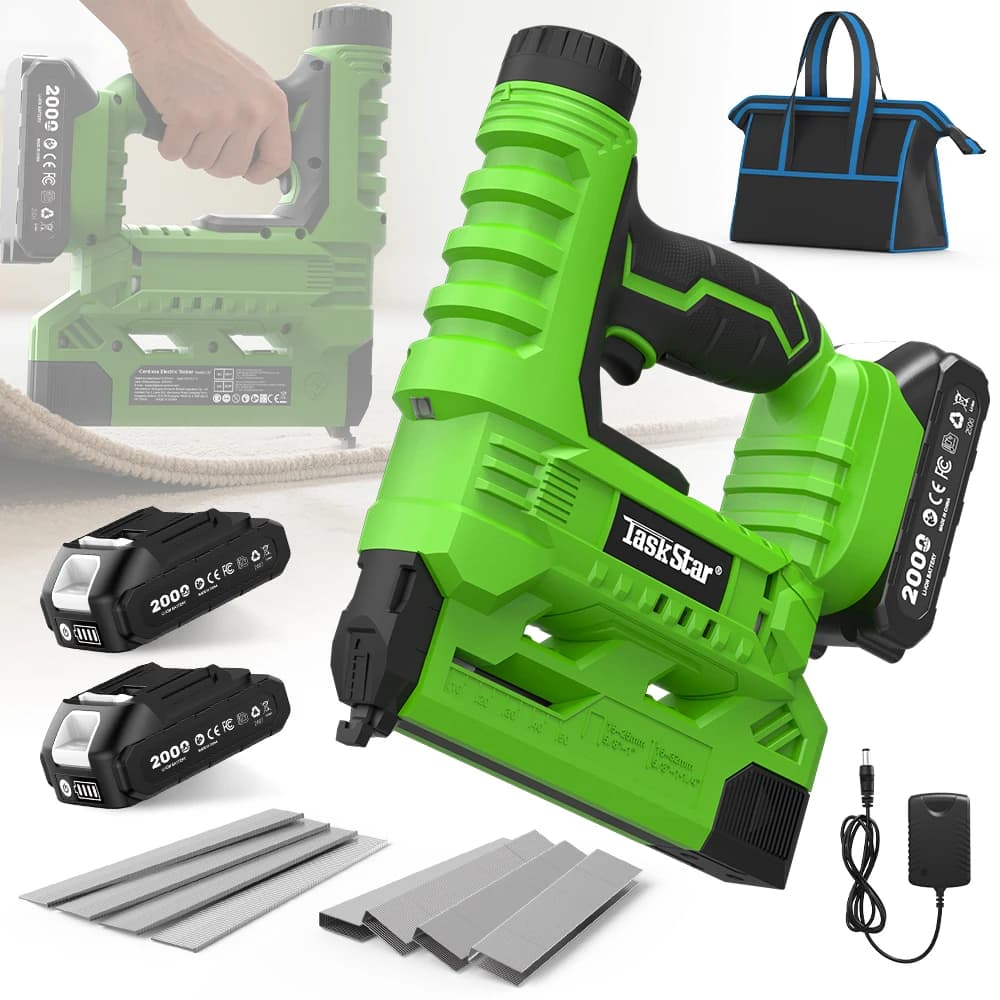 Taskstar 18 Gauge 2 in 1 Pistola sparachiodi elettrica Cucitrice a batteria Inquadratura Chiodatrice Tacker Strumento per mobili Per Makita 18V Batteria Pin