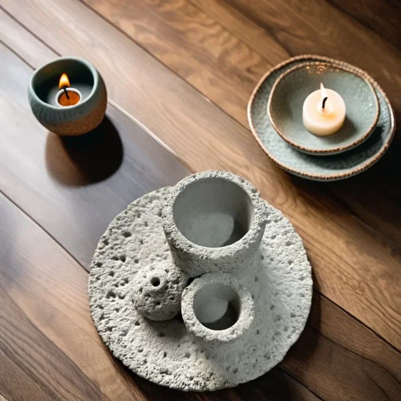 Multi-functional Incense Burner Holder Zen Aroma Combustor Stick Candle Palo Santo Smudge Tray Yoga Meditation Decor