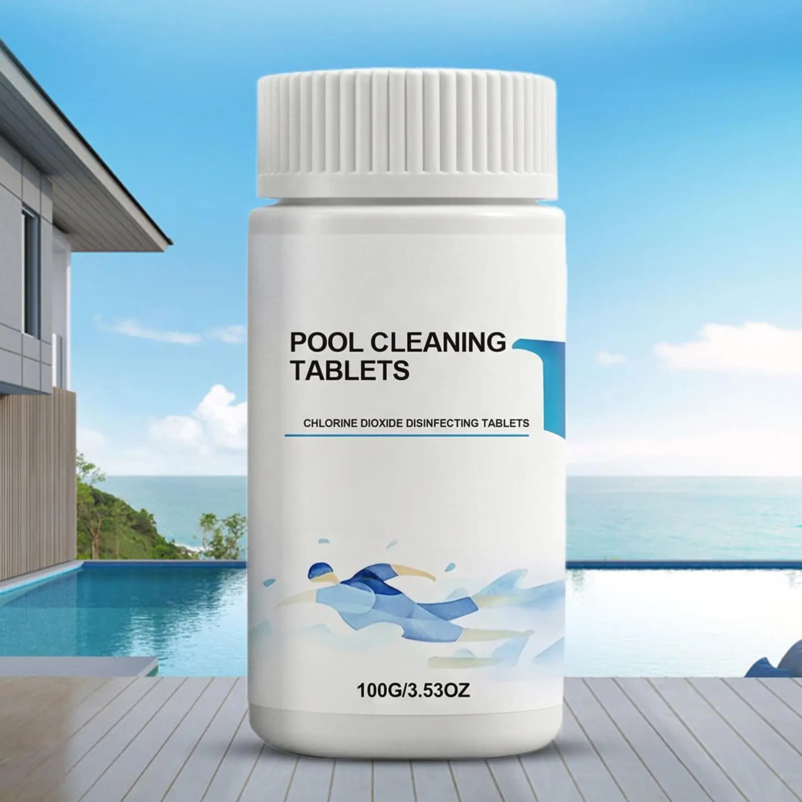 Pastiglie per piscina a rapido scioglimento, elimina odori, per piscine domestiche, spa, vasche idromassaggio e sistemi di depurazione dell'acqua.