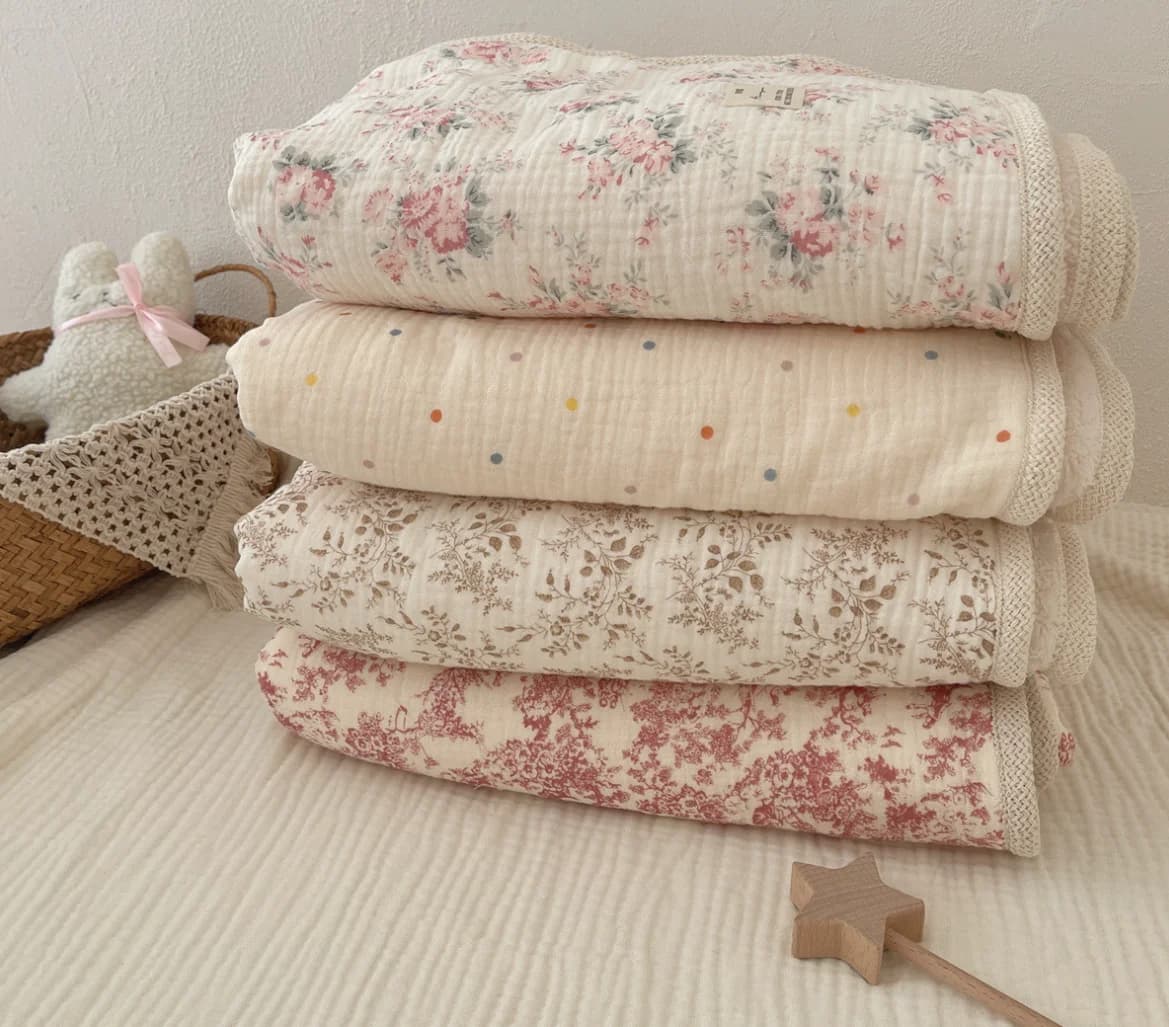 Mussola Coperta per neonati Fasce per neonati Coperte avvolgenti Pile invernale Termico Culla Passeggino Copertura per dormire Coperte morbide