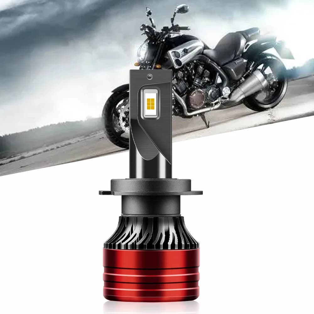 1PC 55W moto LED faro H1 H4 H7 H11 lampada fendinebbia CSP Led lampadina anteriore faro Turbo Spotlight 6500K motore bici 12V