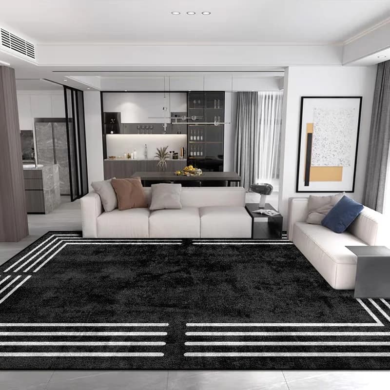 Simple Style Carpet – Modern carpet for living room, large non-slip mat for living room, home decorations washable, easy to clean design
