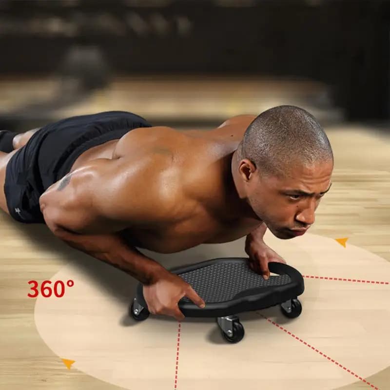 Ab Roller Wheel Board Abdominal core strength training Silent abdominal wheel with belly mat fat burning throughout the body