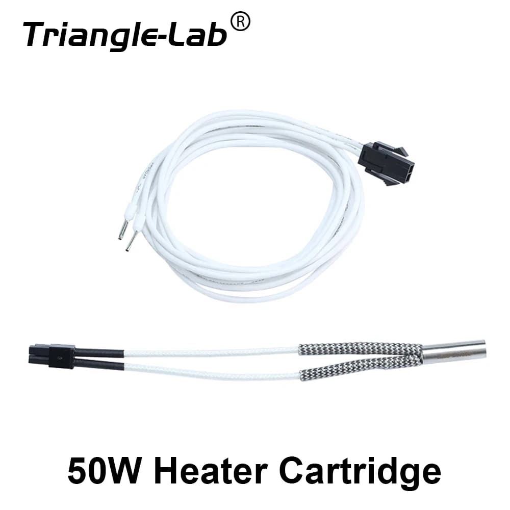 Trianglelab Stampante 3D 6*20MM nuova cartuccia riscaldatore 24V 50W con cavo 100CM per stampante 3D per V6 HOTEND Vulcano MK8 MK9