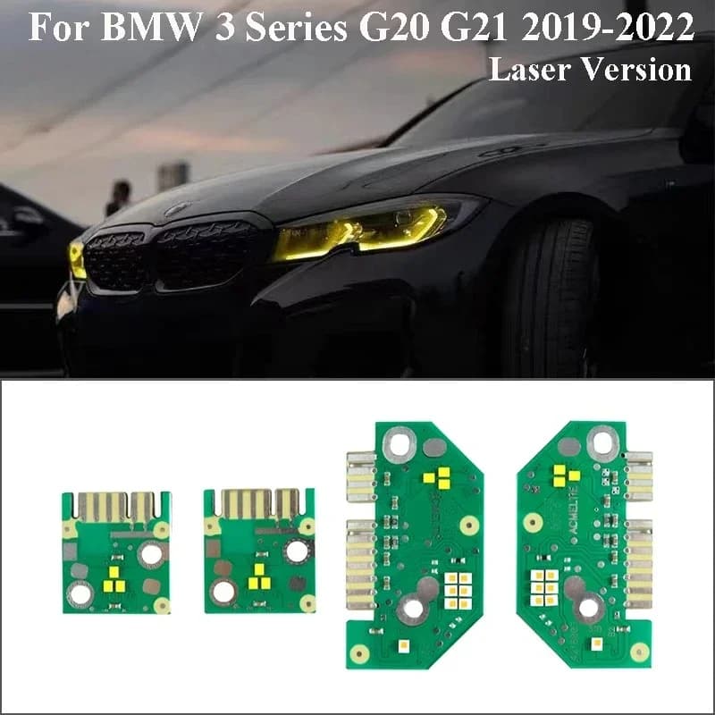 Per il 2022 BMW G20 G21 G28 2020 2021 Con Faro Laser Moduli LED Luci Diurne Chip Giallo Angel Eyes CSL DRL Schede