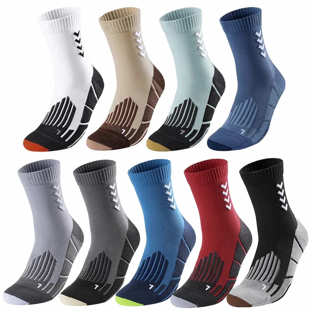 Nuovi calzini sportivi da corsa in cotone da uomo cool Basket maschile Tennis Sport Ciclismo Equitazione Calzini a tubo centrale di grandi dimensioni per uomo
