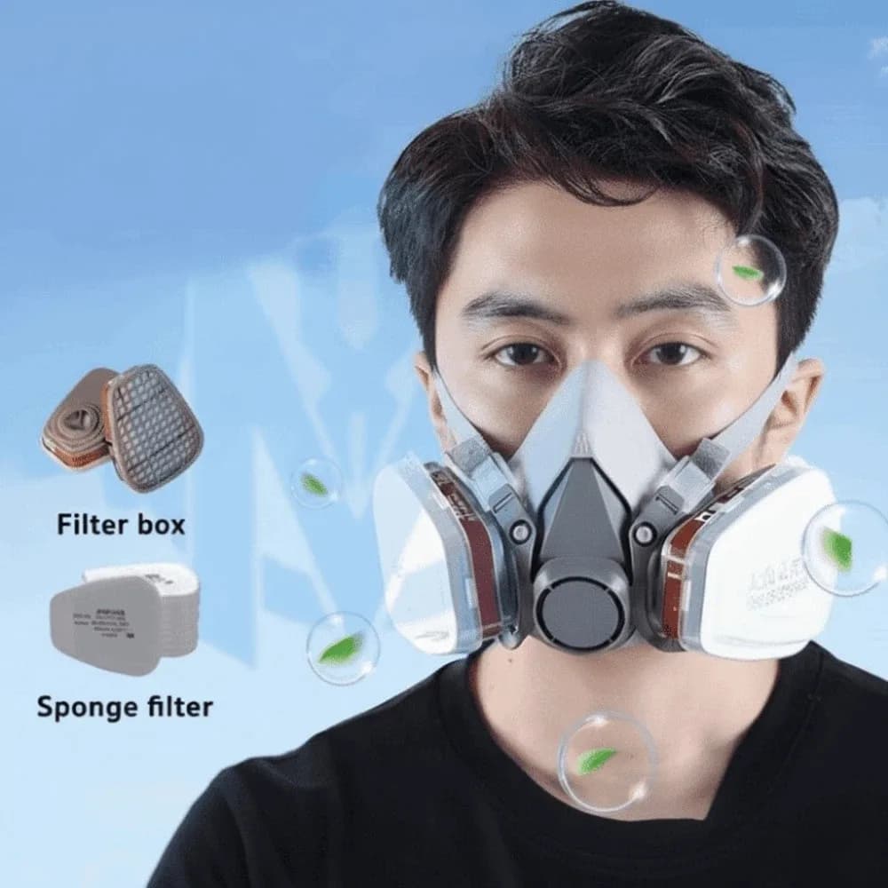 Reusable ‌Half-face Professional Respirator Protective Half Mask 6200 Gas Mask FFP3 Filter Respirator Industrial