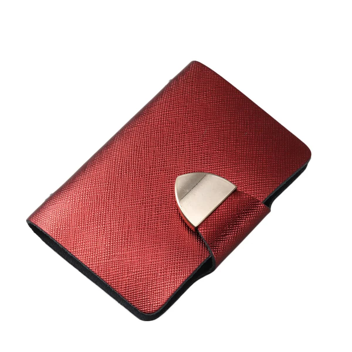 Mini Credit Case Multi Card Holder Small Lightweight Travel Organizer for Women Men Red