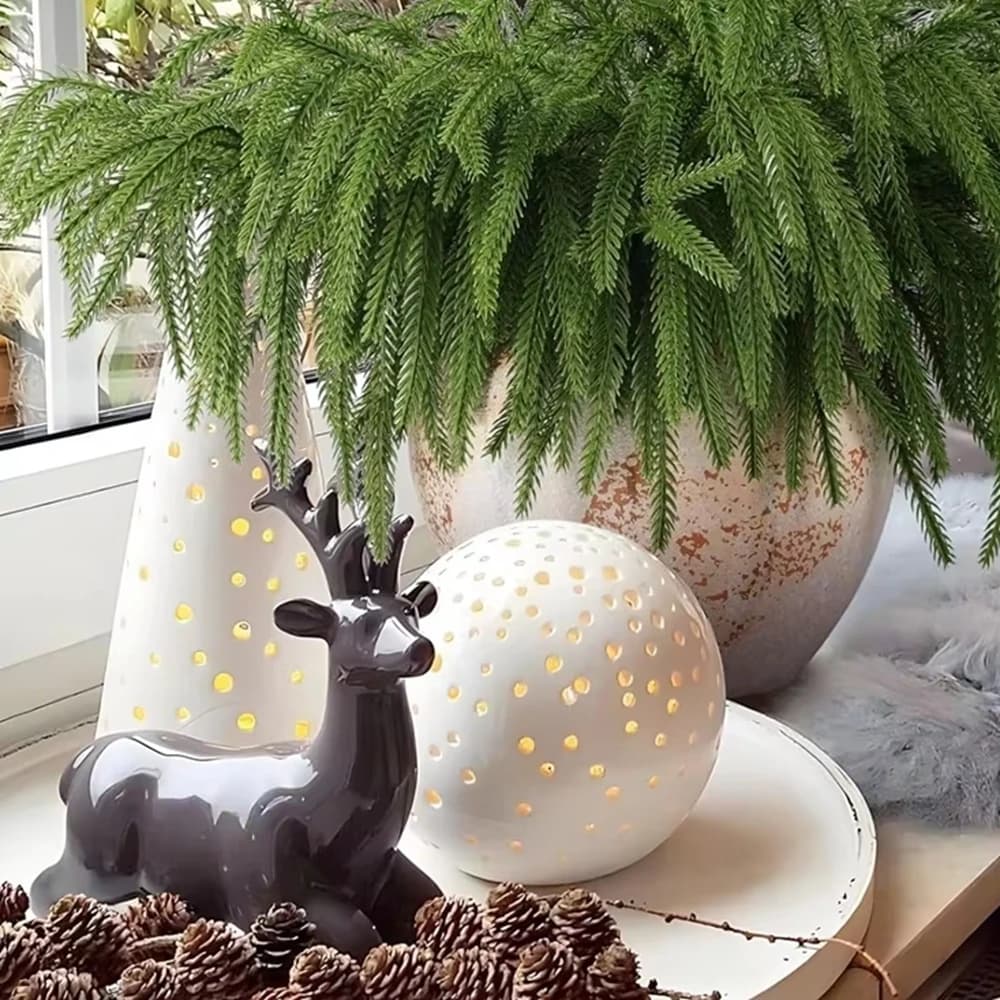 Single Artificial Plants Pine Needles Table Home Decorations Festival Outdoor garden Christmas tree garlands Accessories