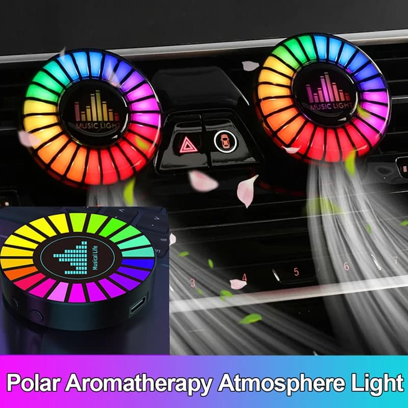 Smart RGB Pickup Lights LED 3D lampada ambientale controllo del suono musica ritmo luci deodorante per auto Gaming TV Creative Decora