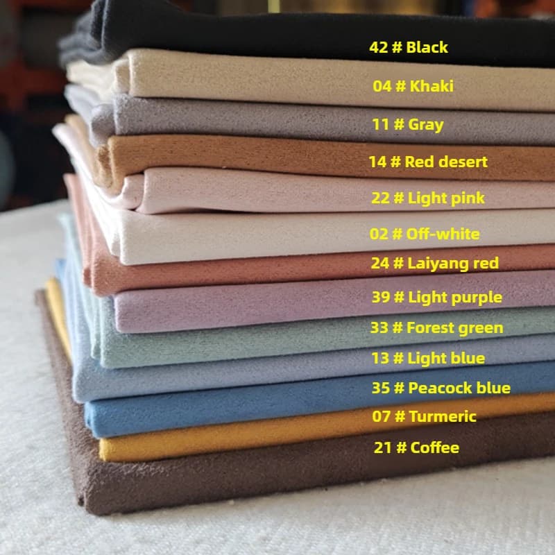 Two-sided metro suede fabric for sofa cover, dress bag, lining, background, Seiwng fabric DIY, soft and comfortable, pink white