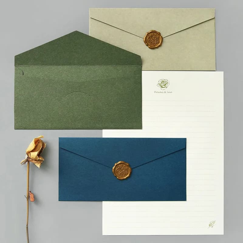 50 pz/lotto 22x11 CM Carta Kraft Busta Vintage Sigillo di Cera per Inviti di Nozze Biglietti di Auguri Festival Benedizione Lettera Occidentale