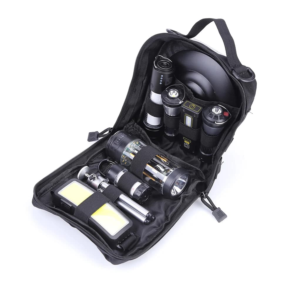 Borsa portaoggetti per lampada da campeggio Lighthouse, grande capacità, organizer per accessori tenda, per Goal Zero ML4