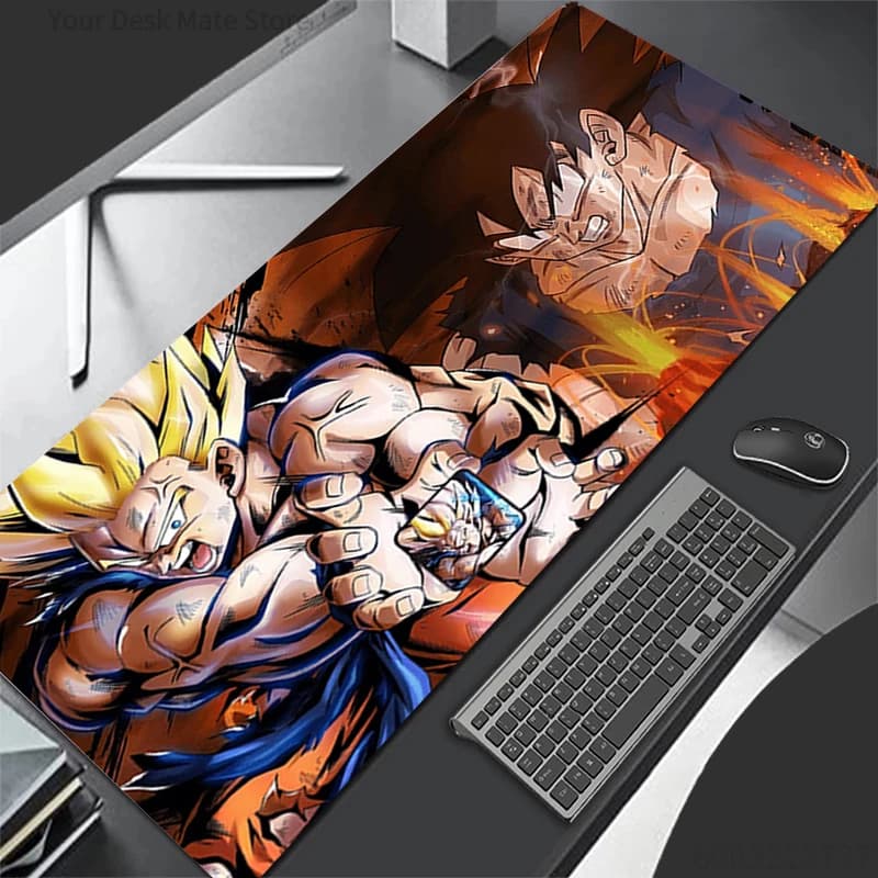 Tappetino per Mouse Grande in Gomma, Accessori per Gaming PC, Tappetino da Scrivania con Bordo Bloccato, Tappeto Gamer Dragon Ball Z DBZ