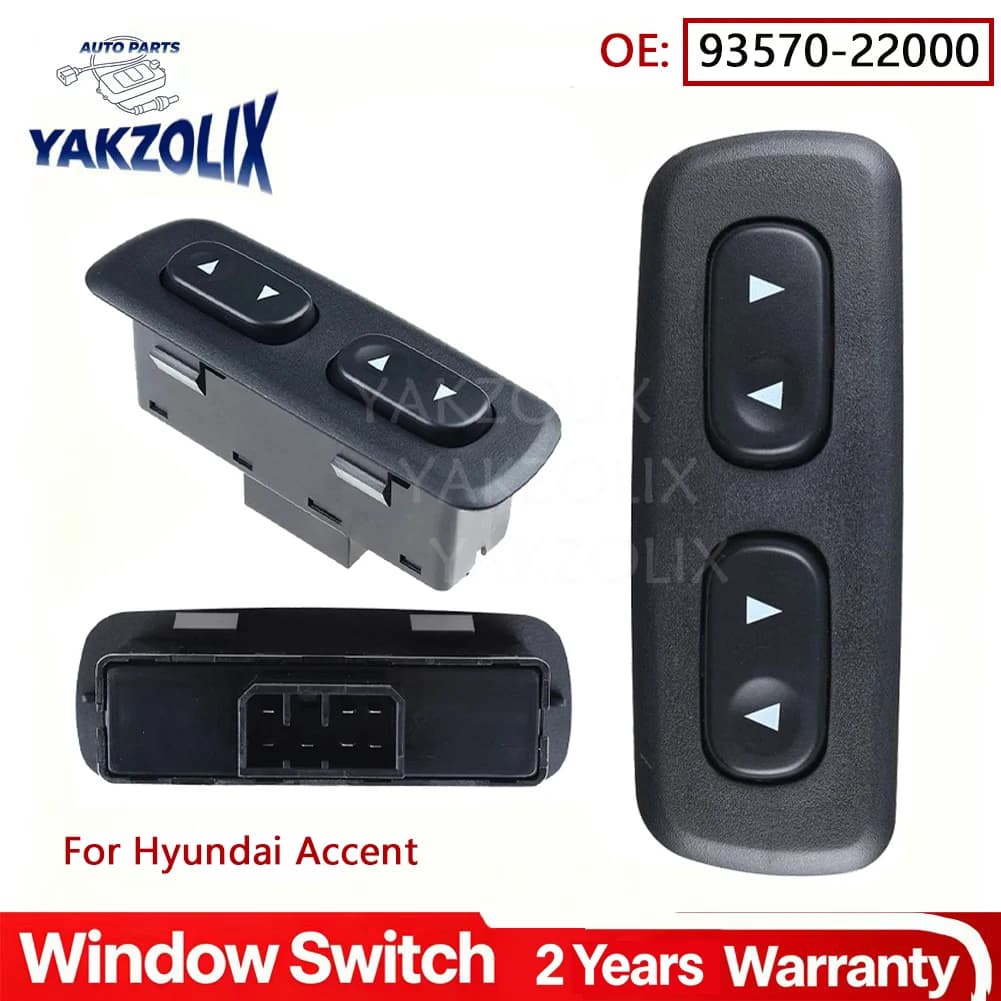 For Hyundai Accent I X-3 1.3i 1.5i 1994 1995 1996 1997 1998 1999 2000 Electric Power Window Switch Control Button 93570-22000