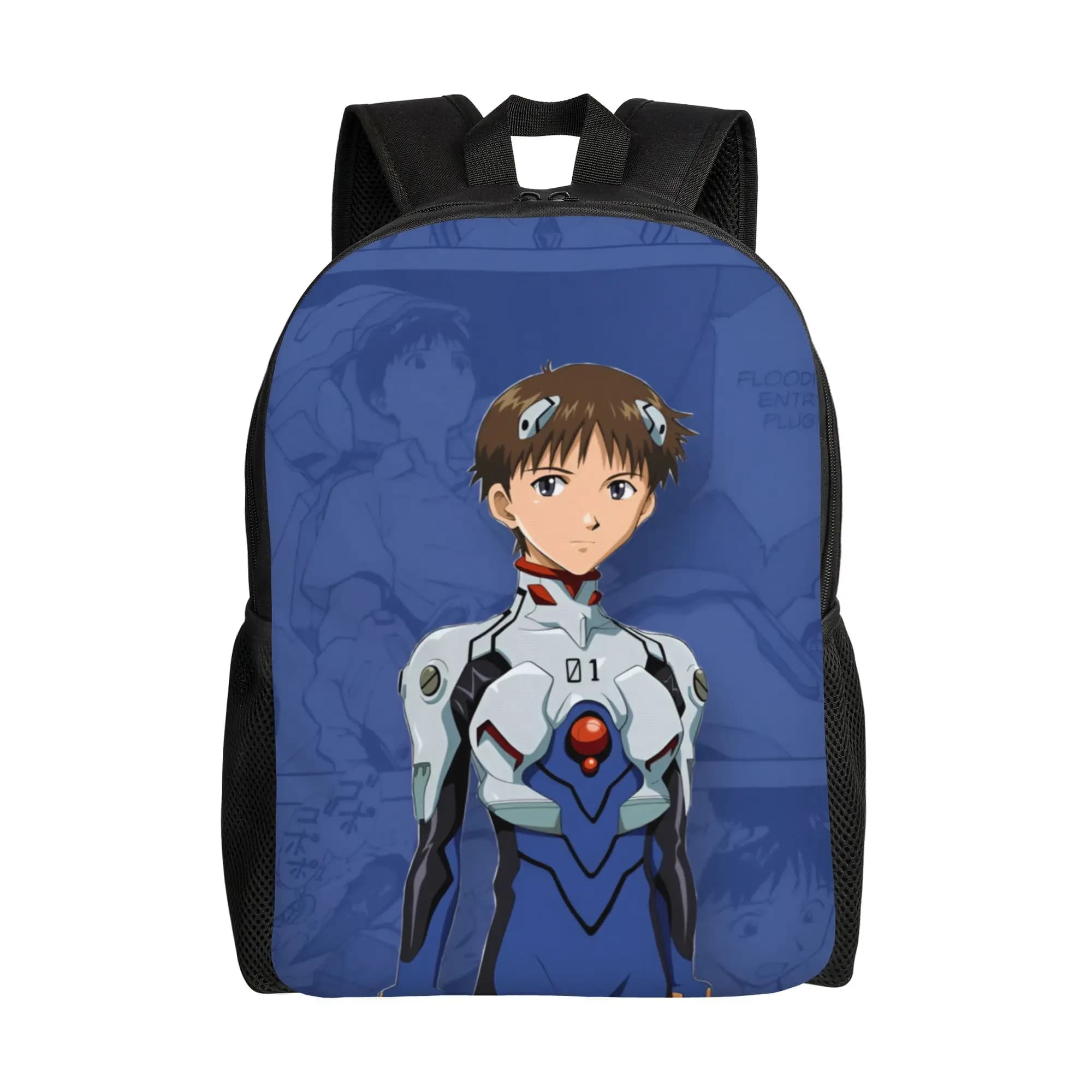 Custom E-Evangelions Travel Backpack Men Women School Computer Bookbag Hip Hop EVA Anime College Student Daypack Bags
