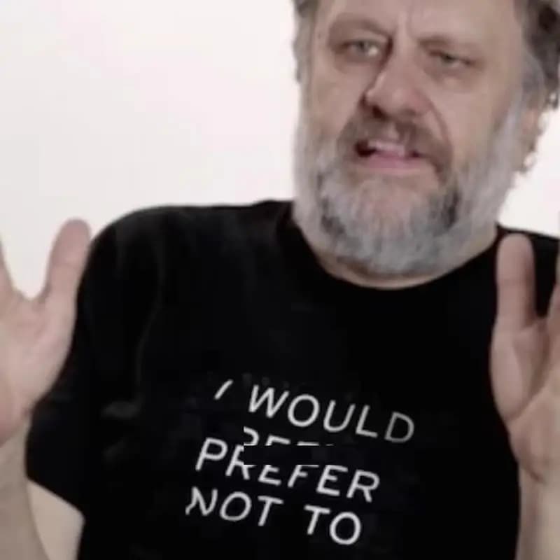 Zizek Philosopher Short Sleeve T-Shirt Cotton Loose Fit Teenagers Casual Summer Top Half Sleeve Intellectual Artistic Design