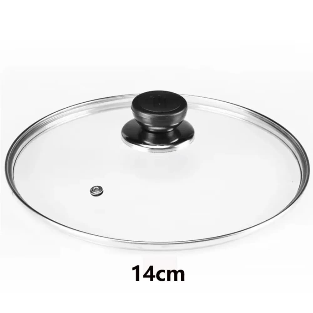 Coperchio per pentola universale durevole Coperchio per pentola visibile in vetro temperato Coperchio per padella Wok antiscottatura in acciaio inossidabile Accessori da cucina