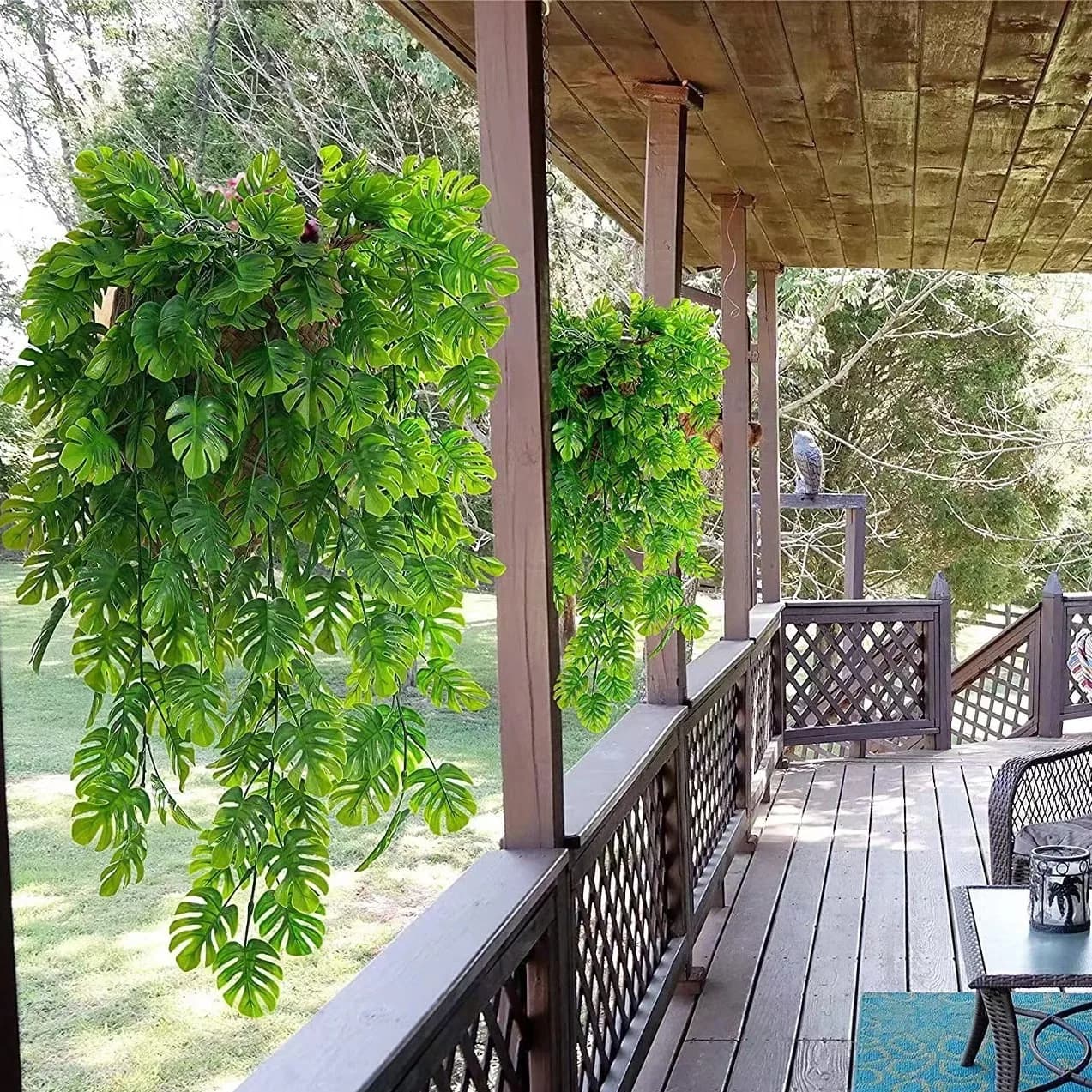Artificial Ivy Plants Plastic Leaf for Home Room Balcony Garden Office Desk Decoration Wedding New Year Christmas Party Supplies