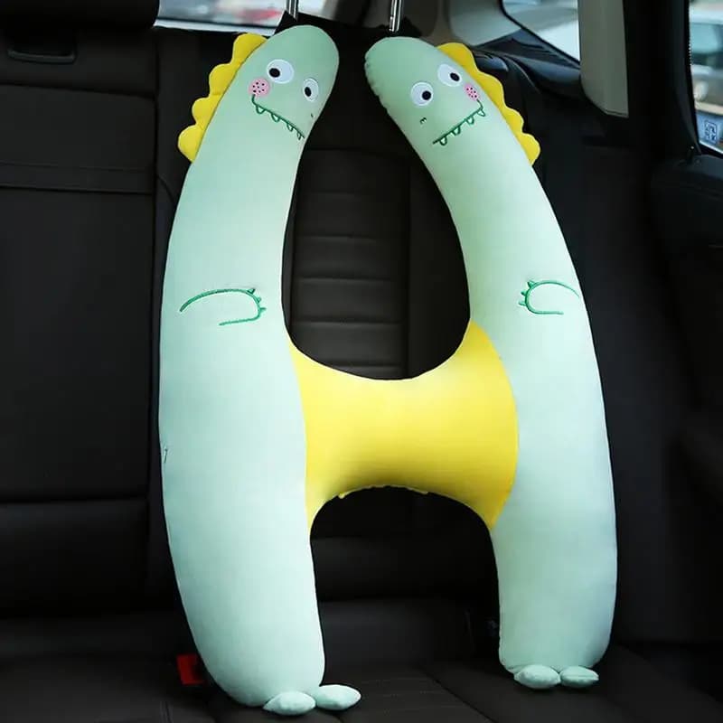 Cuscini per il collo dei bambini per viaggi a forma di H Poggiatesta da viaggio Cuscino per seggiolino auto Auto morbida per dormire Supporto per la testa dei bambini Corpo confortevole