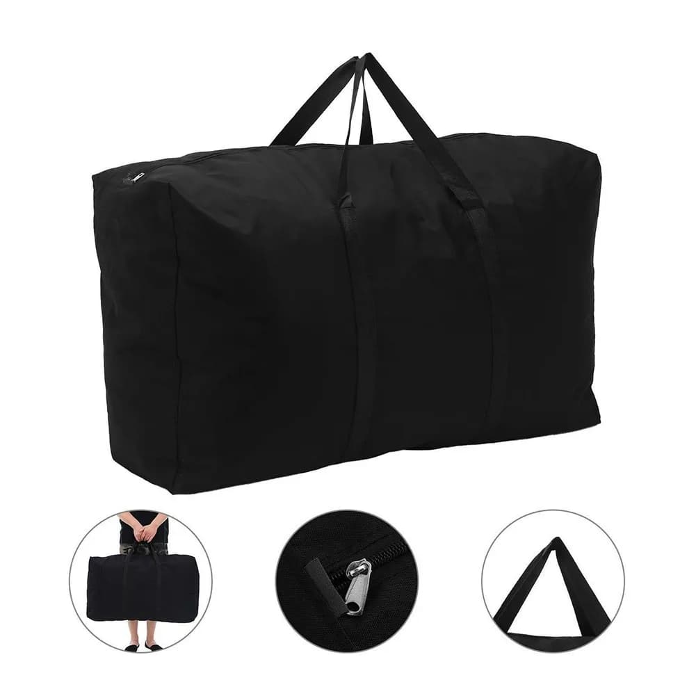 Borsa portaoggetti con manico morbido Borsa portaoggetti Giocattolo resistente da viaggio Impermeabile Jumbo Lavanderia Custodia morbida con cerniera Extra Large