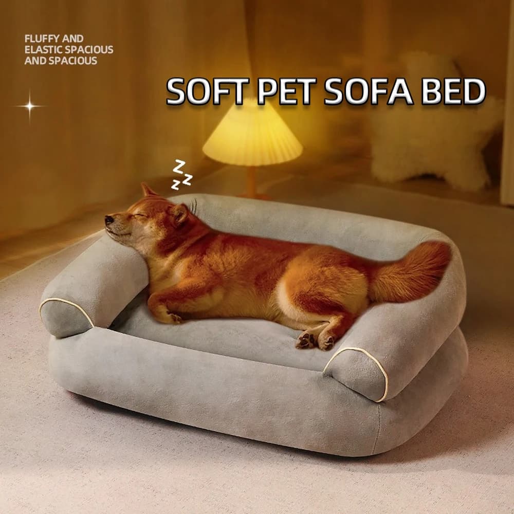 Letto per cani multifunzione Letto per gatti Divano a forma di U Caldo inverno Cucciolo Gattino Morbido cuscino per animali domestici per divano per animali domestici di piccola, media e grande