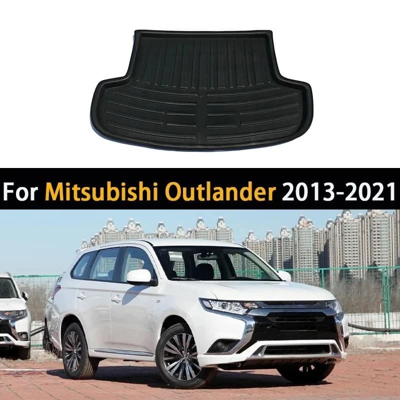 Tappetino per bagagliaio posteriore per auto per Mitsubishi Outlander 3 PHEV 2013-2021 2020 5 set bagagliaio impermeabile vassoio pavimento fodera pad copertura del carico