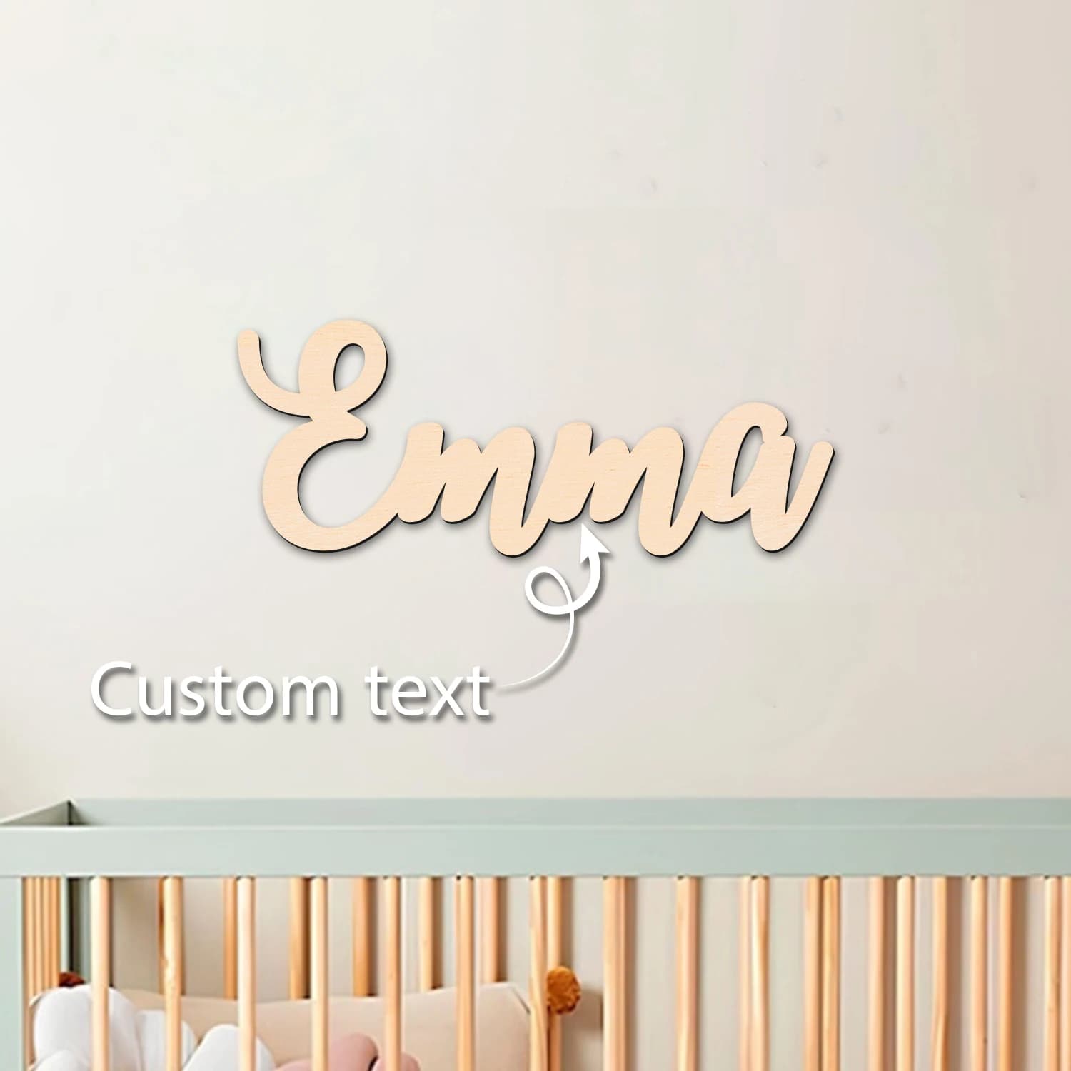 1pc Customized wooden decorations Customized gift Customized wall signage for children's rooms