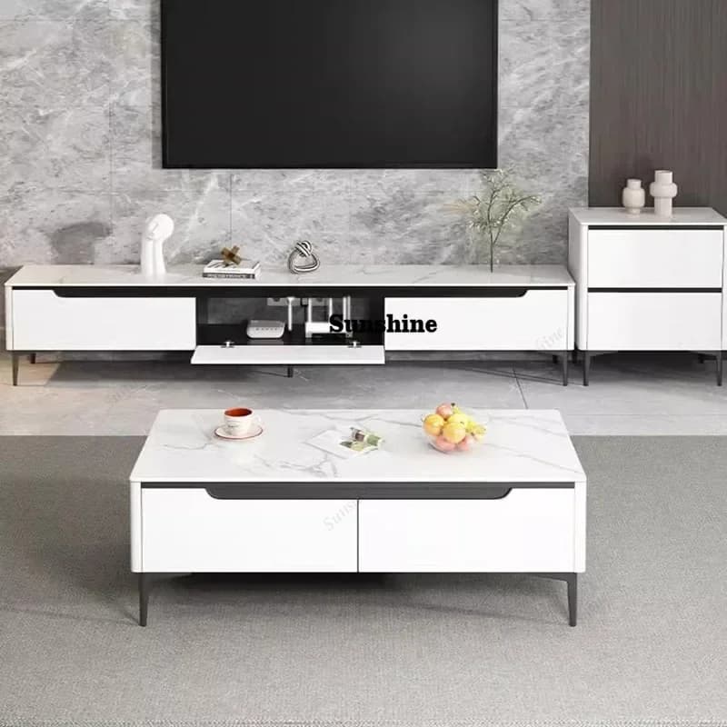 Mobile TV stand with Universal Organizer for Monitor Display Luxurious and Trendy TV stand in Furniture Replica Wood