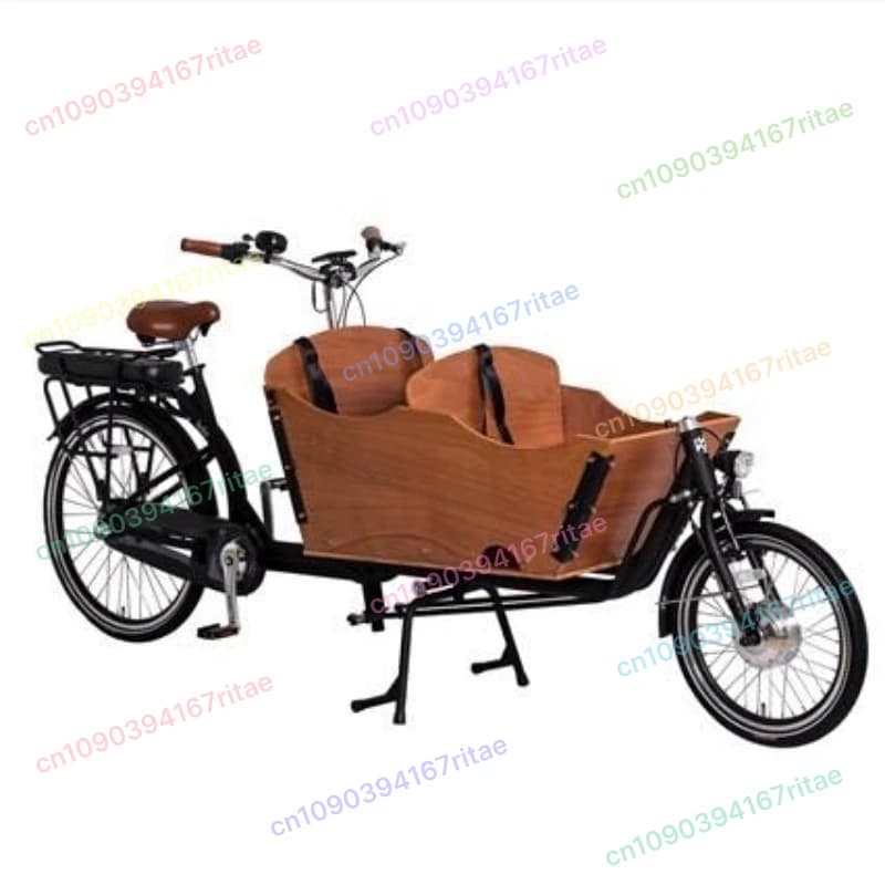 Nuovo stile 250W caricamento frontale bicicletta da carico olandese 2 ruote uso familiare bici da carico elettrica