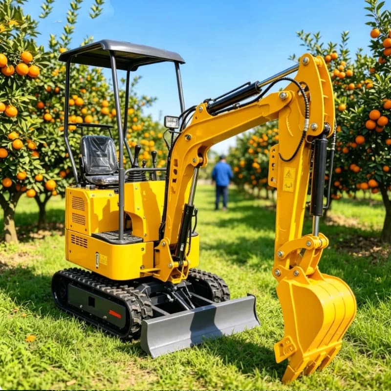 Customized 1Ton Hydraulic Mini Excavator Equipped With Ripper Mini Excavator For Farm Construction And Foundation Digging Works