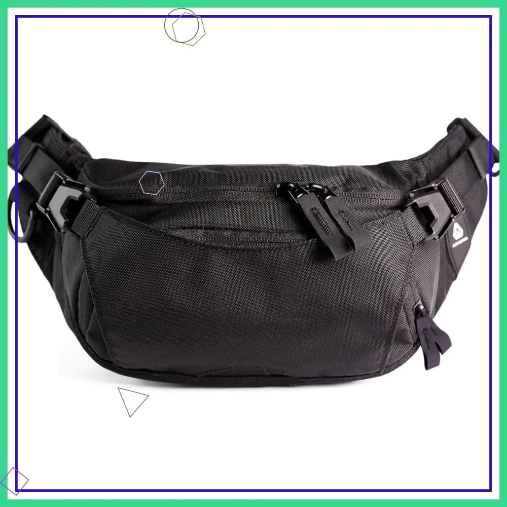 Marsupio Ultraleggero da 2L, Borsa a Tracolla per Viaggi, Corsa, Escursionismo, Resistente all'Acqua